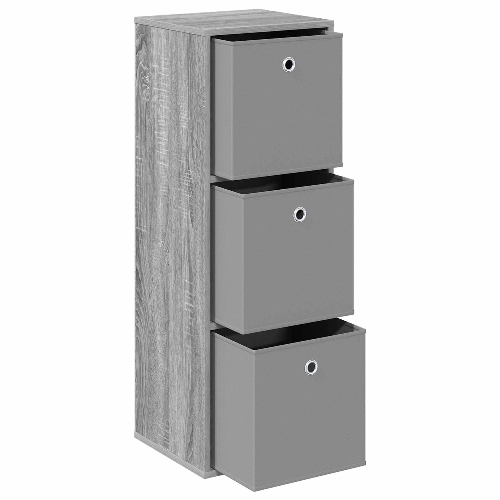 Kumode ar atvilktnēm pelēka Sonoma 35 x 32 x 99,5 cm