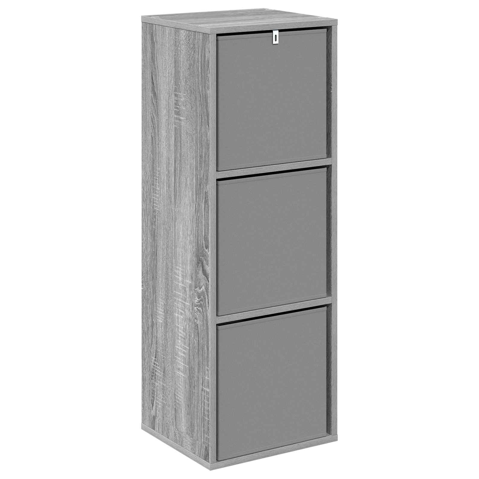 Kumode ar atvilktnēm pelēka Sonoma 35 x 32 x 99,5 cm