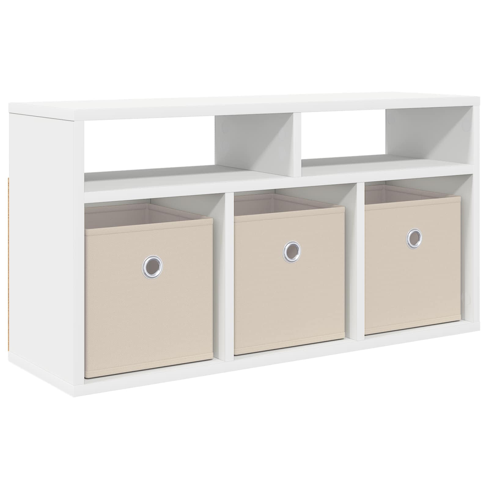 Žemas stalas su stalčių Balta 72 x 22,5 x 38 cm