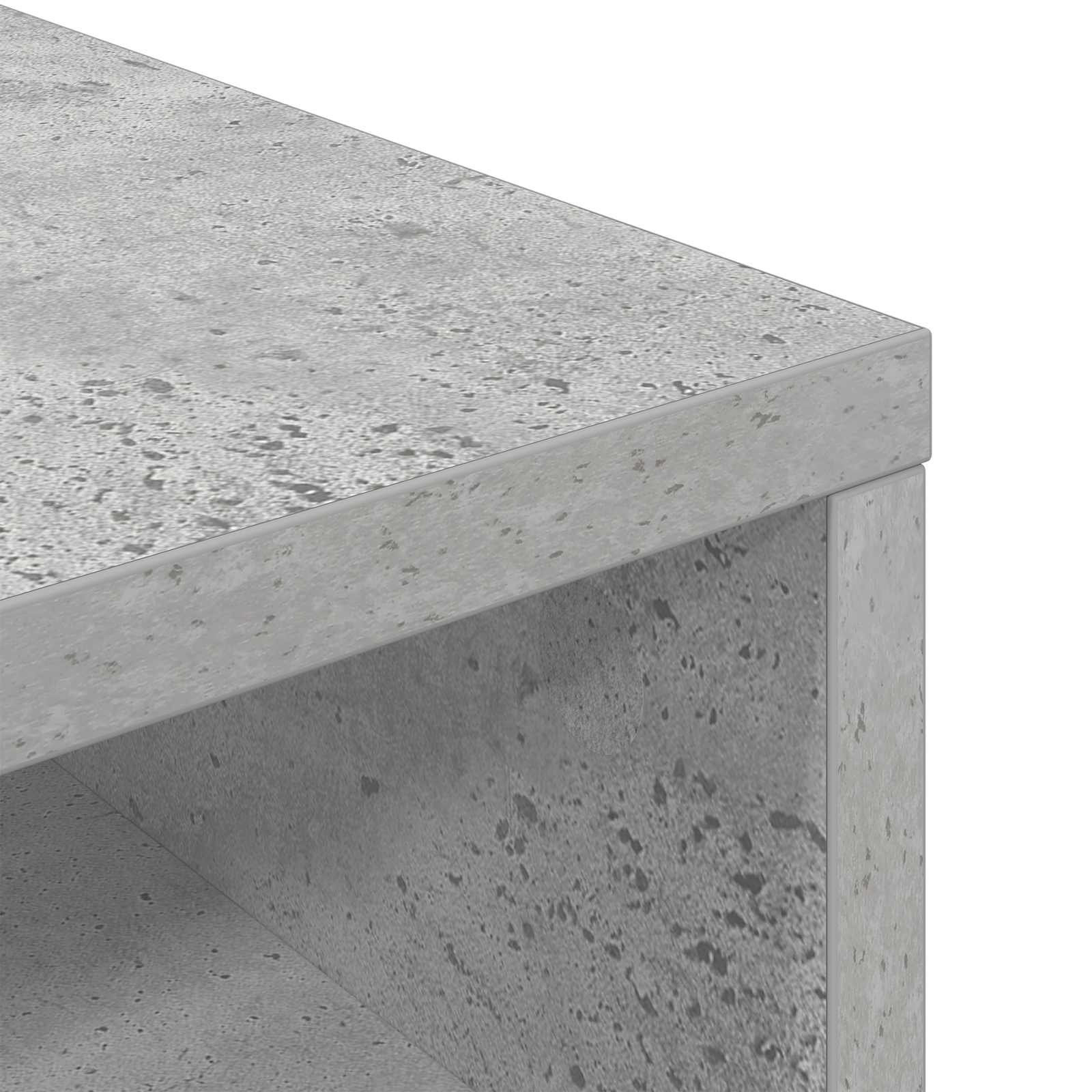 Žemas stalas su stalčių Betono pilka 72 x 22,5 x 38 cm