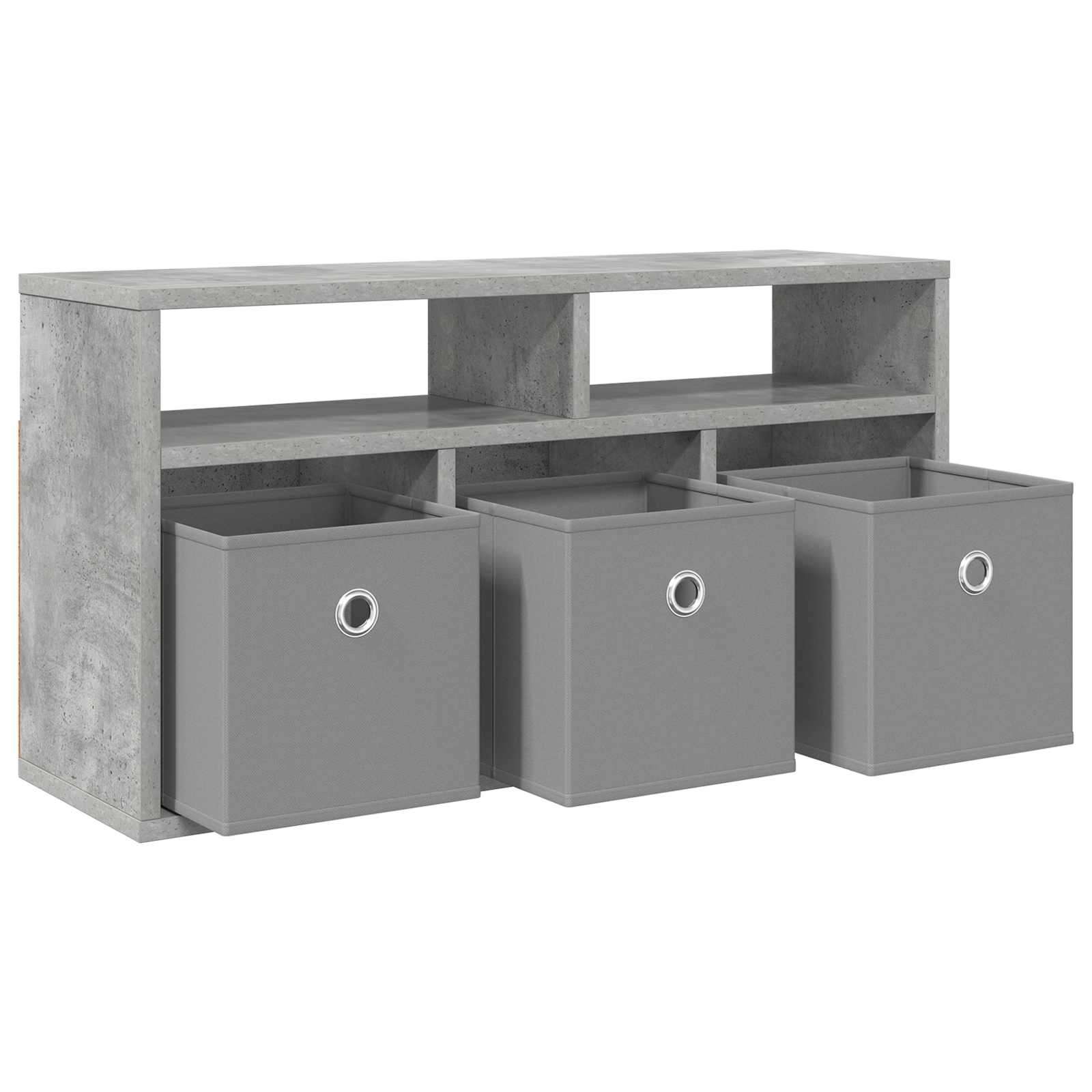 Žemas stalas su stalčių Betono pilka 72 x 22,5 x 38 cm