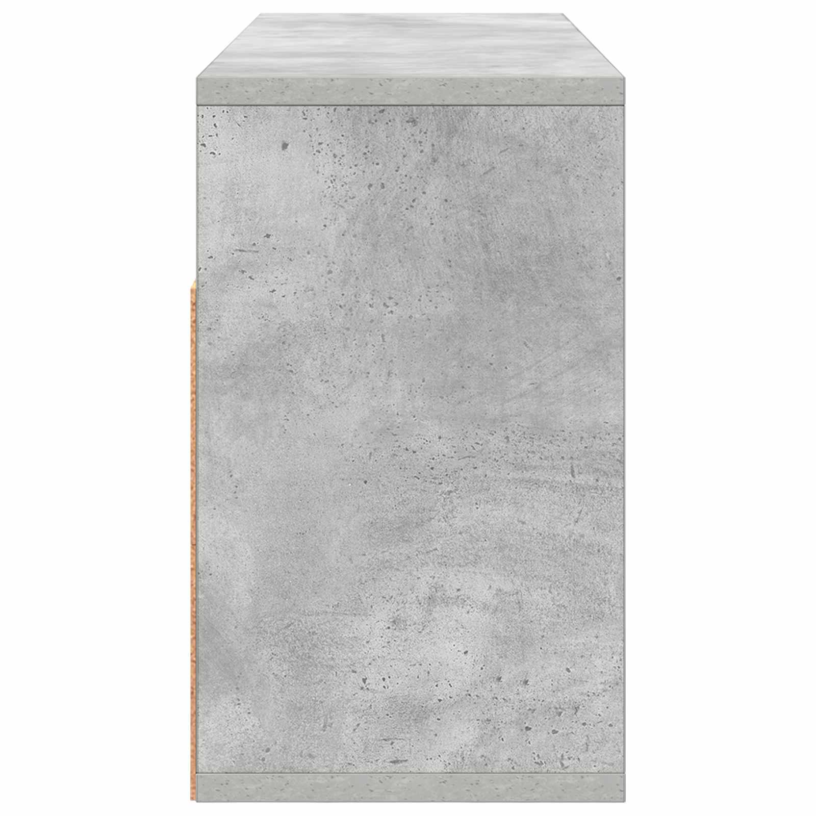 Žemas stalas su stalčių Betono pilka 72 x 22,5 x 38 cm