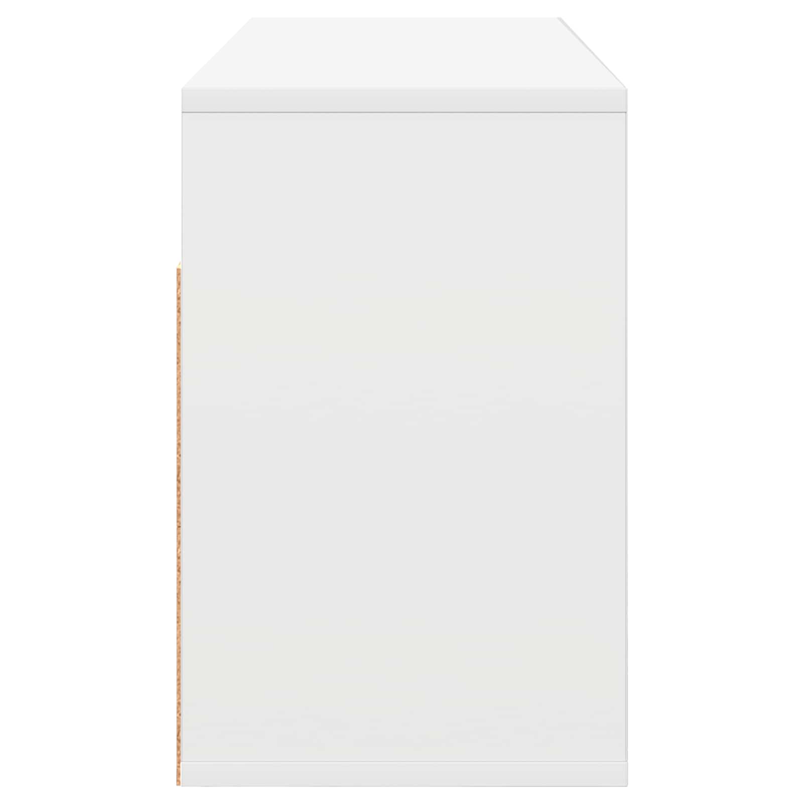 Žemas stalas su stalčių Balta 87 x 27,5 x 43 cm