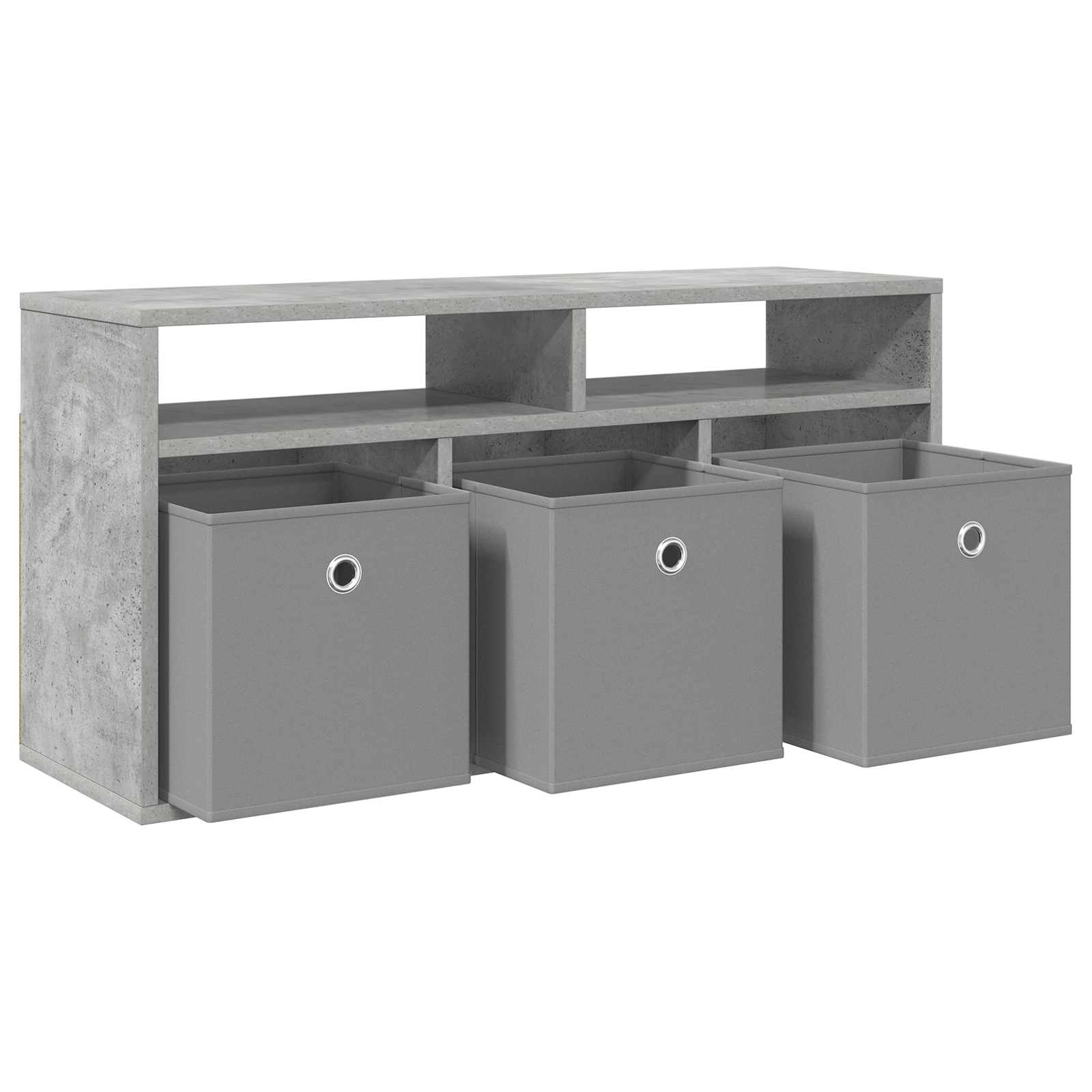 Žemas stalas su stalčių Betono pilka 87 x 27,5 x 43 cm