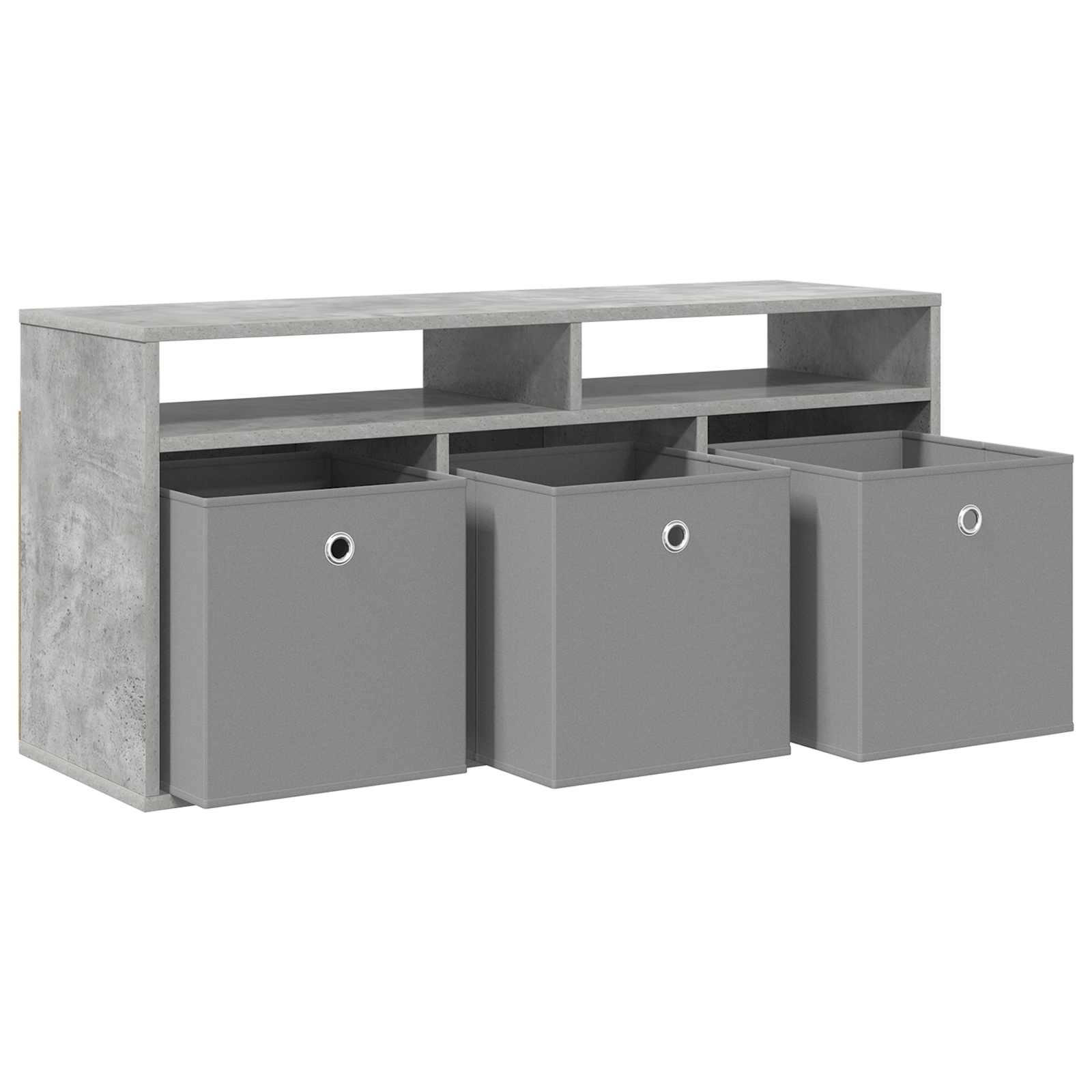 Žemas stalas su stalčių Betono pilka 102 x 32 x 48,5 cm