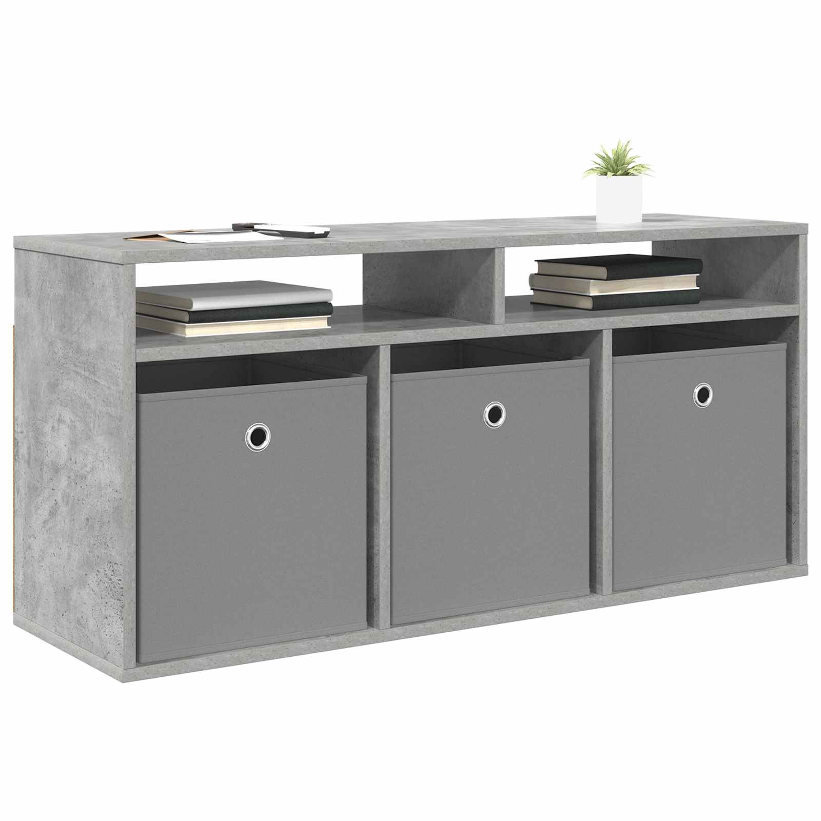 Žemas stalas su stalčių Betono pilka 102 x 32 x 48,5 cm