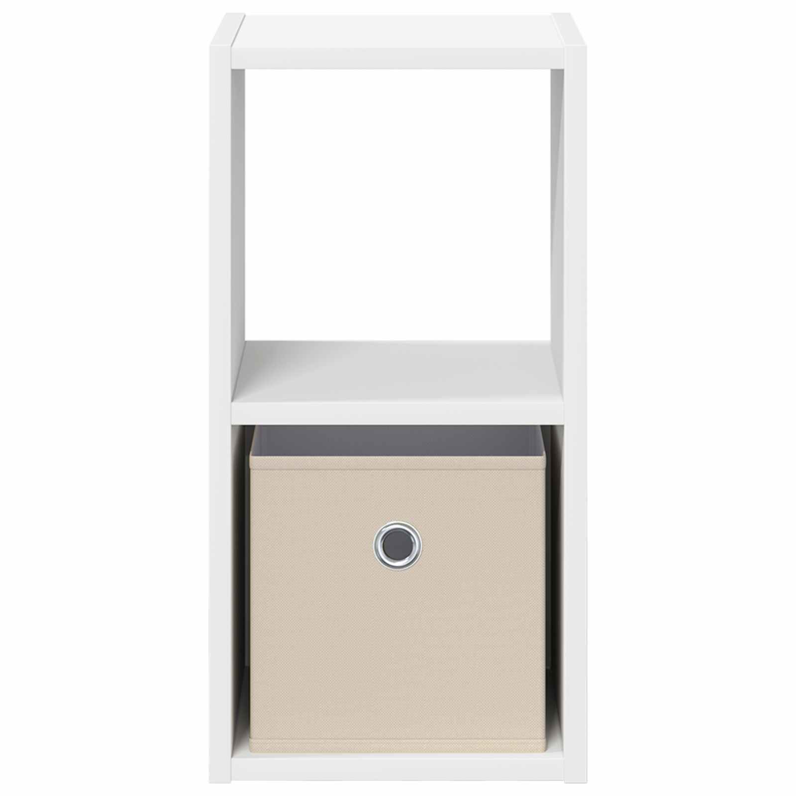 Naktinis staliukas su stalčių 2 pcs Balta 25,5 x 22 x 49,5 cm