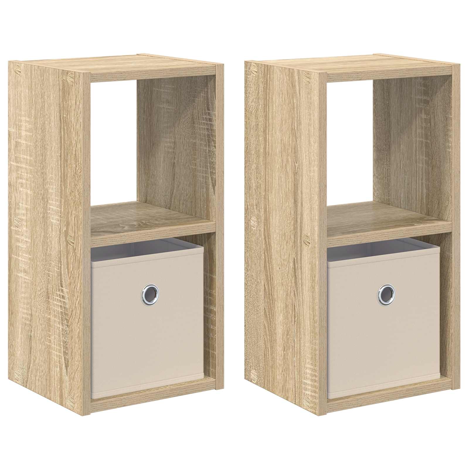 Naktinis staliukas 2 pcs Sonoma ąžuolas 25,5 x 22 x 49,5 cm
