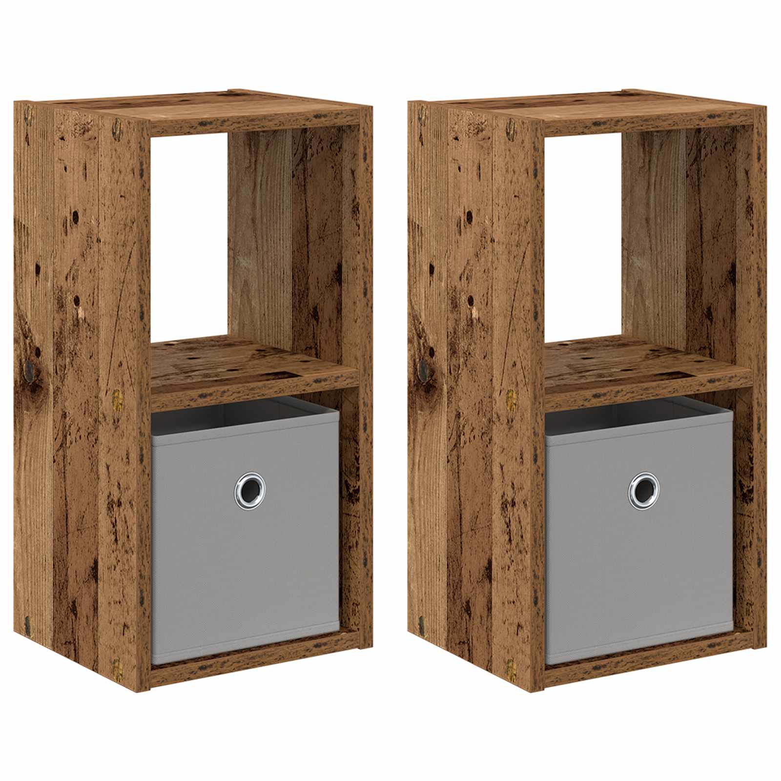 Naktinis staliukas 2 pcs Senas medis 25,5 x 22 x 49,5 cm