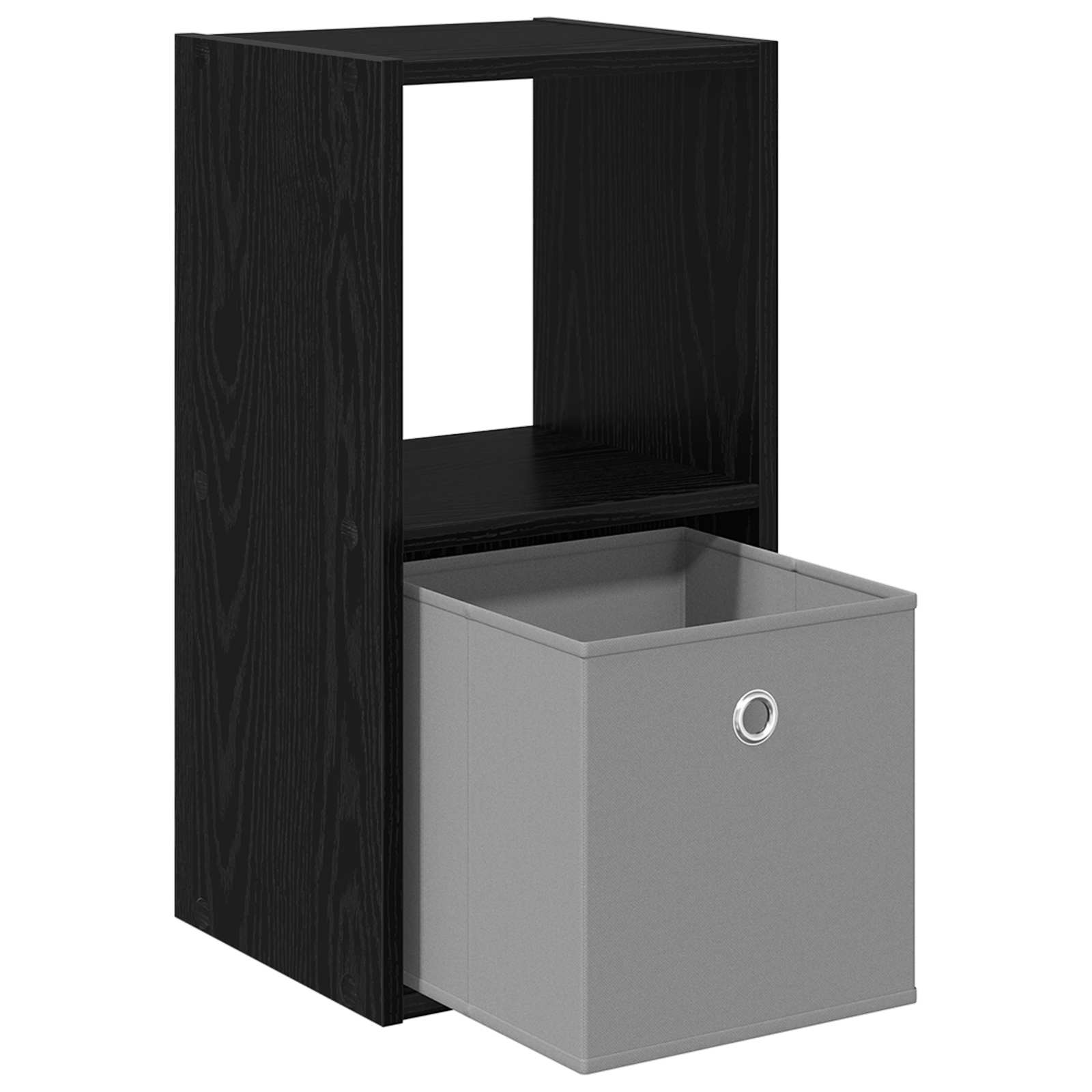 Naktinis staliukas 2 pcs Juodas ąžuolas 30,5 x 27 x 59,5 cm