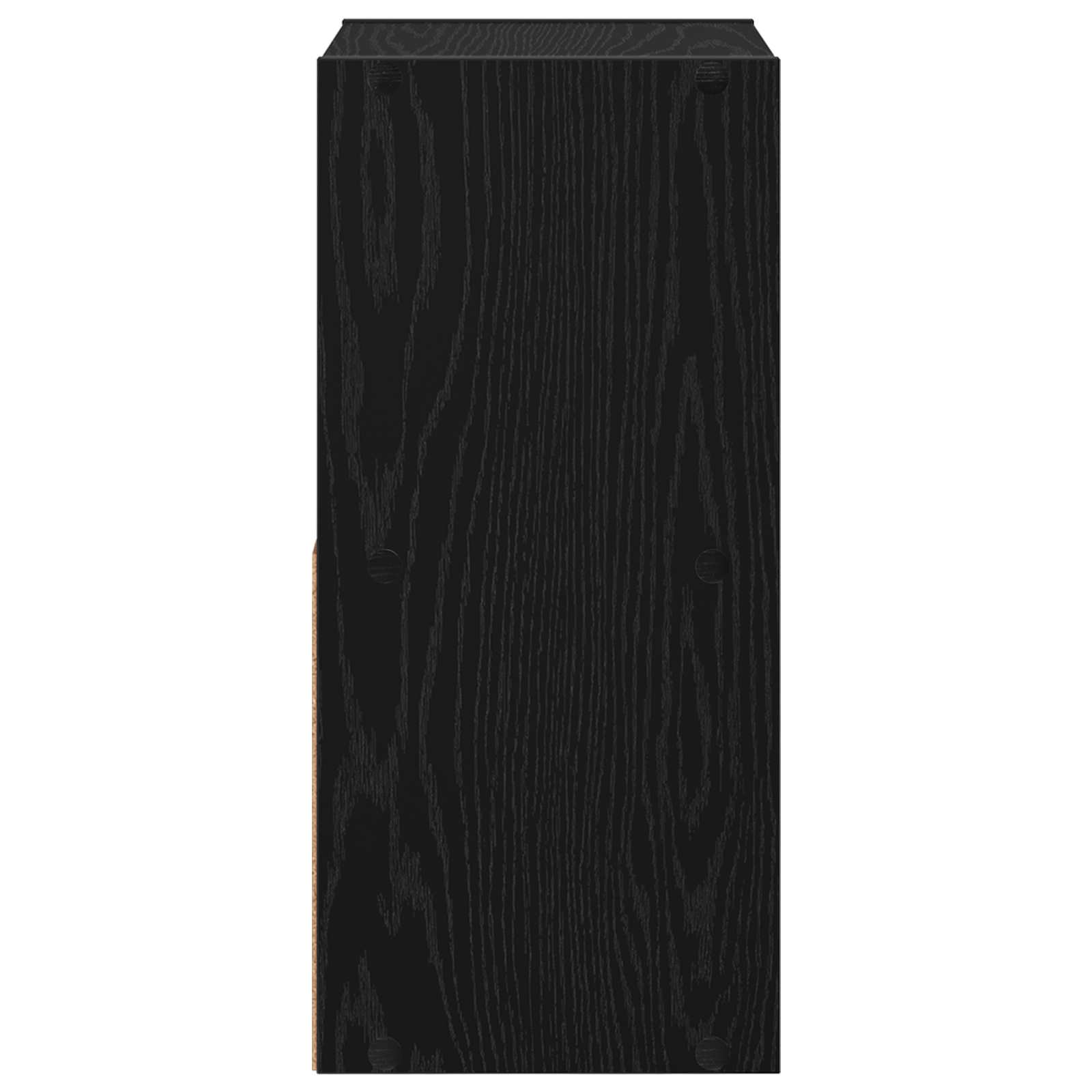 Naktinis staliukas 2 pcs Juodas ąžuolas 30,5 x 27 x 59,5 cm