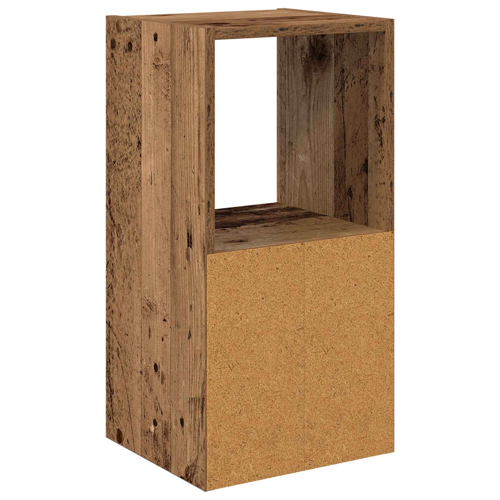 Naktinis staliukas su stalčių Senas medis 30,5 x 27 x 59,5 cm