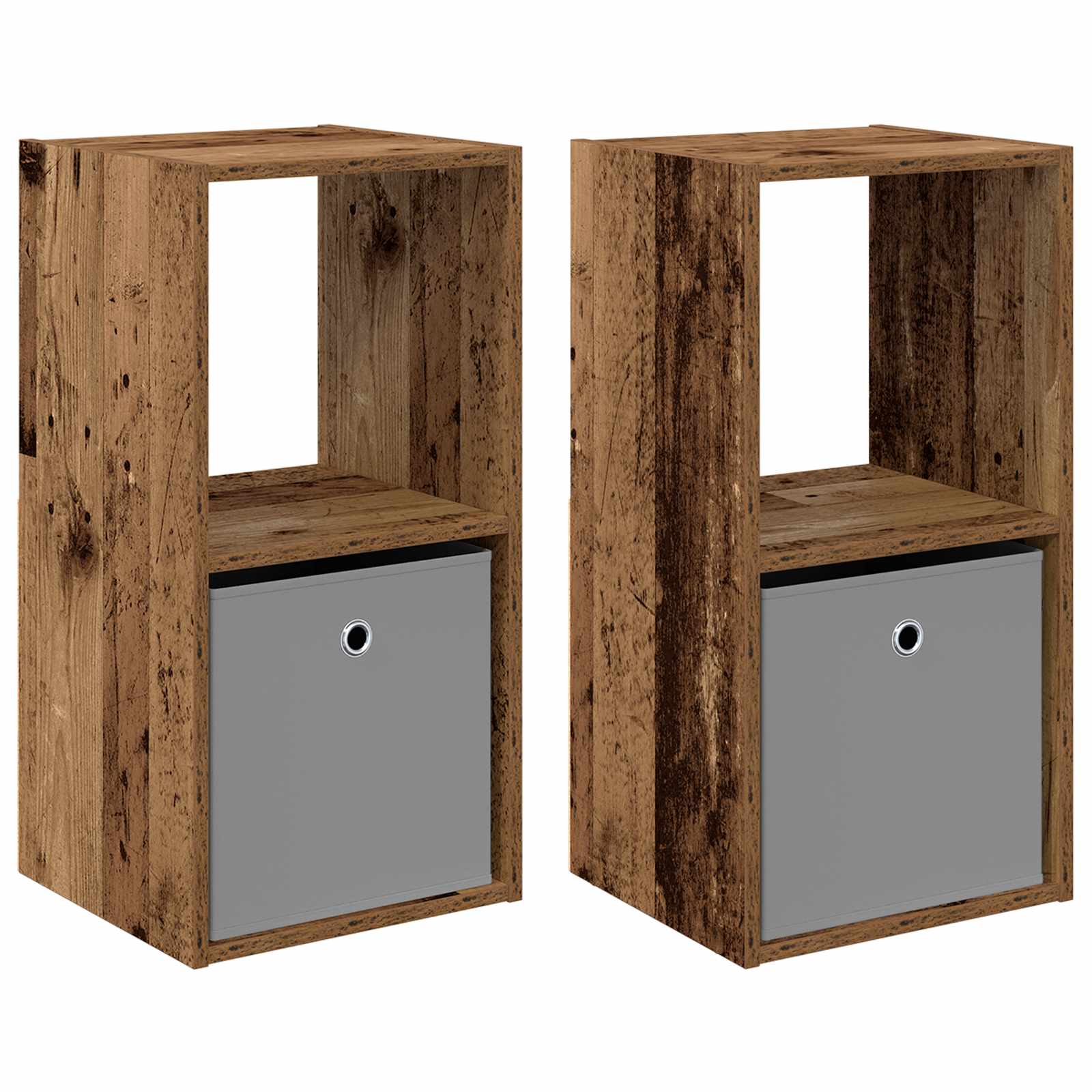 Naktinis staliukas 2 pcs Senas medis 35 x 32 x 68,5 cm