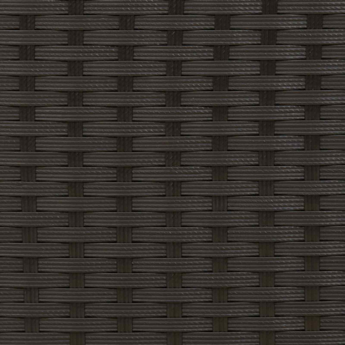 Lauko suolas 2 -Seater 107 x 61 x 80 cm poliratanas Juoda