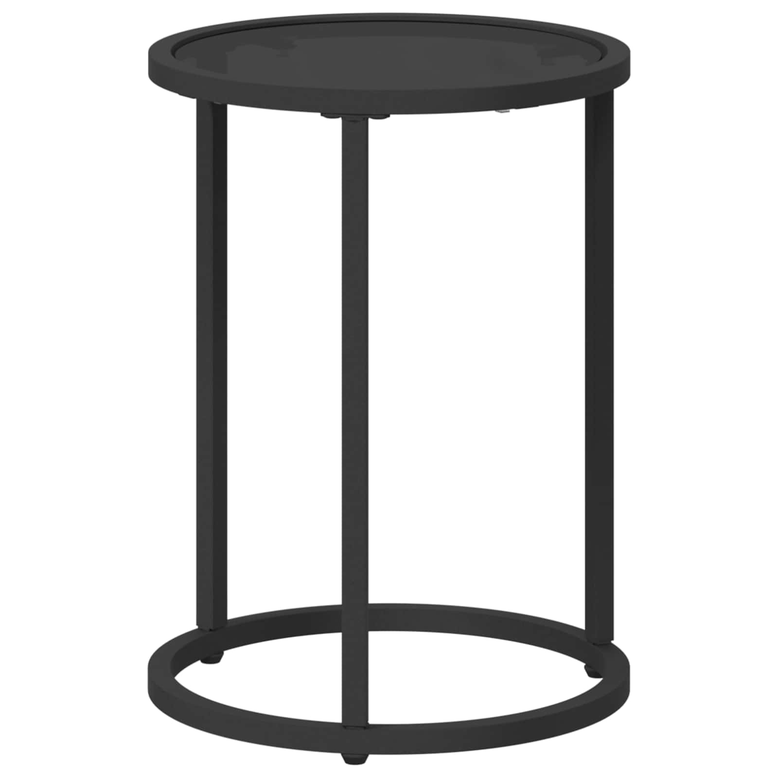 Kavos staliuko komplektas 2 pcs 55 x 55 x 45 cm plienas