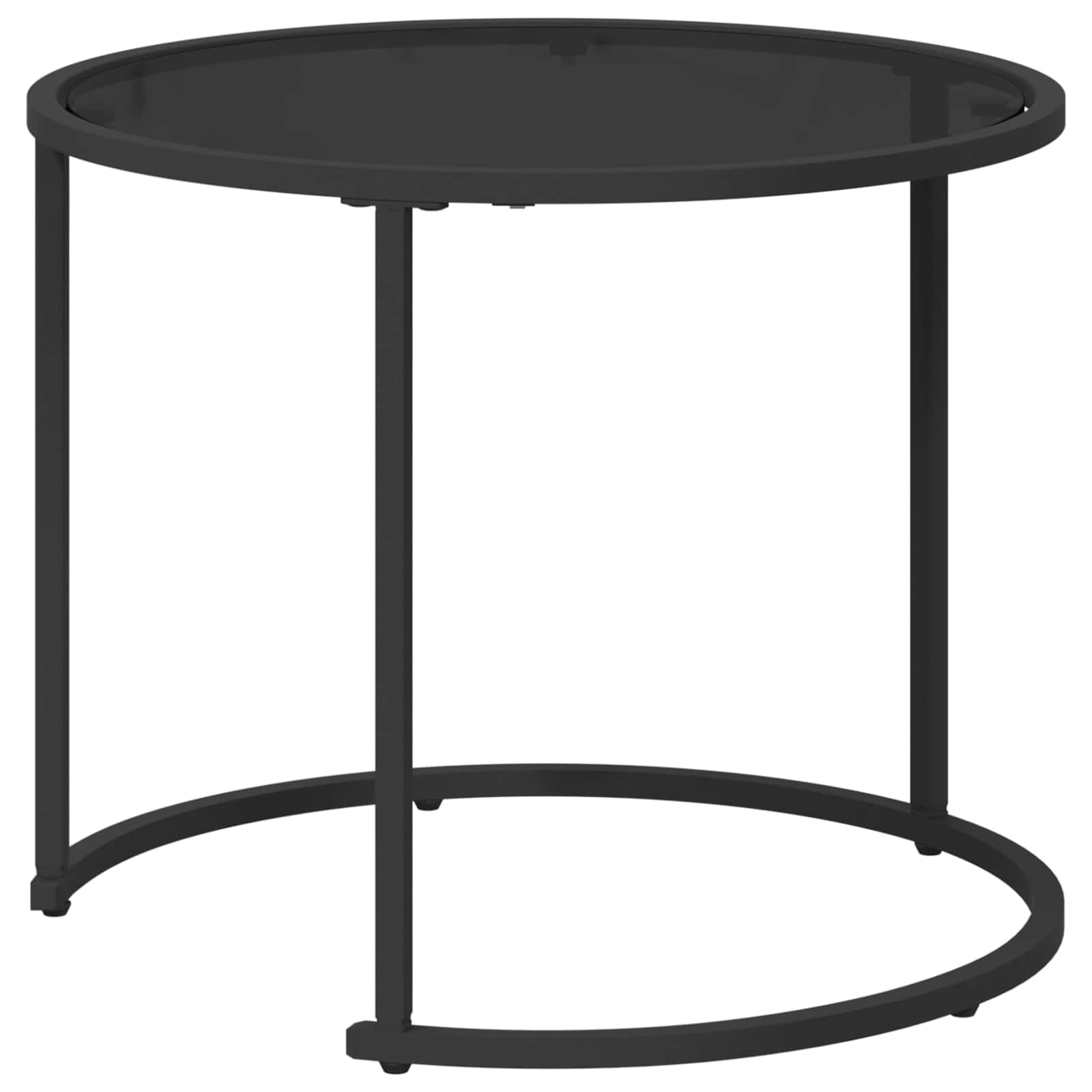 Kavos staliuko komplektas 2 pcs 55 x 55 x 45 cm plienas