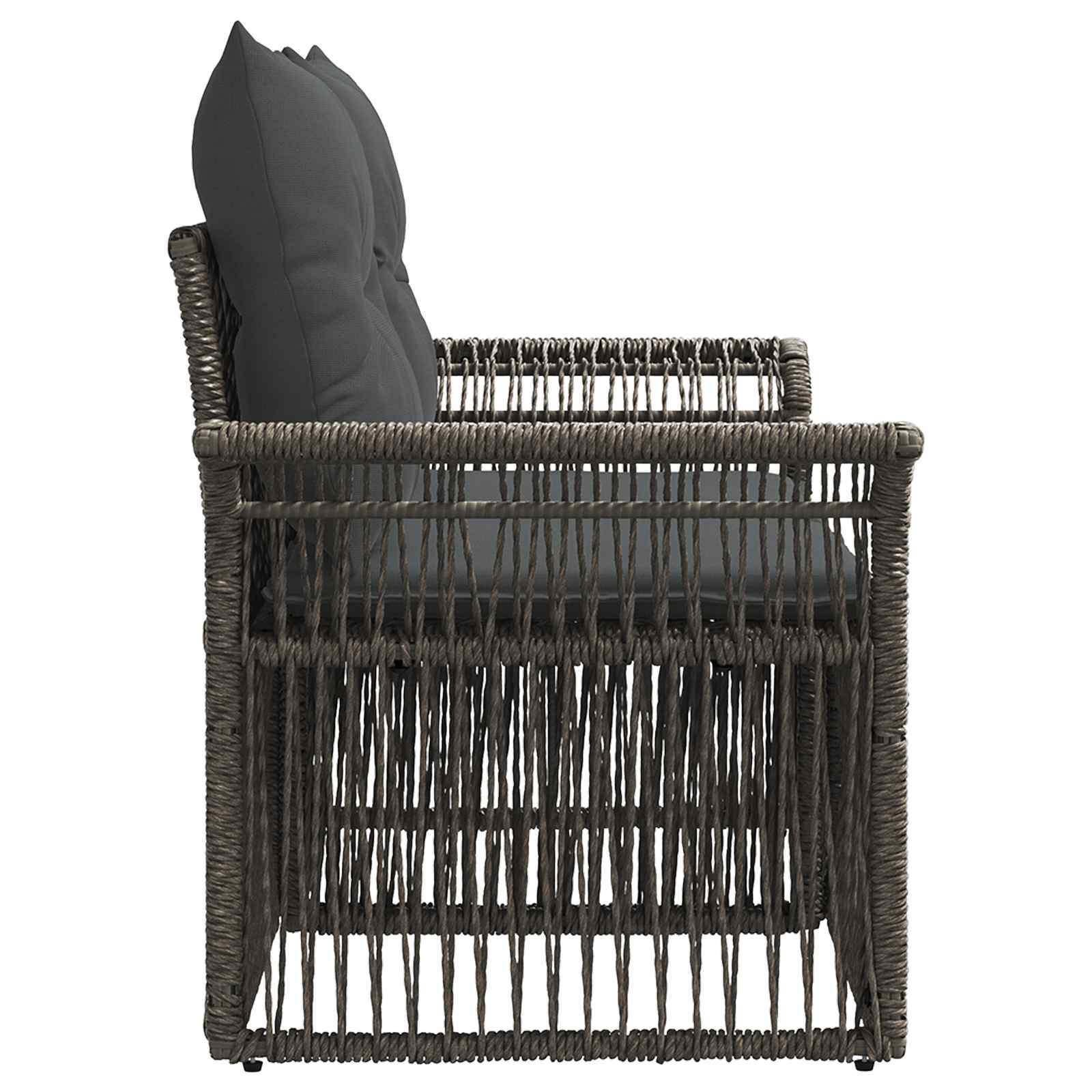Sodo sofa 2-Vietų skaičius Pilka poliratanas
