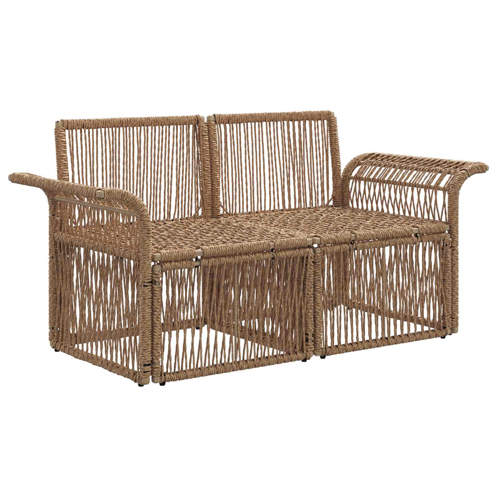 Sodo sofa 2-Vietų skaičius Smėlio poliratanas