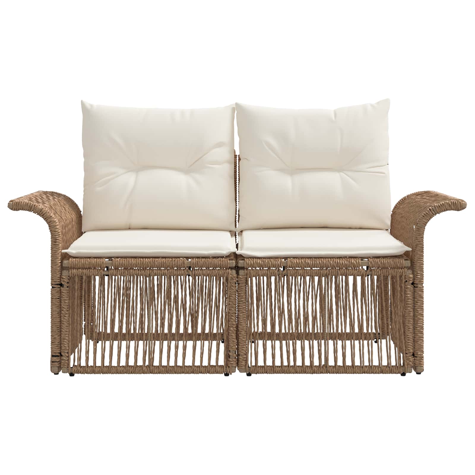 Sodo sofa 2-Vietų skaičius Smėlio poliratanas