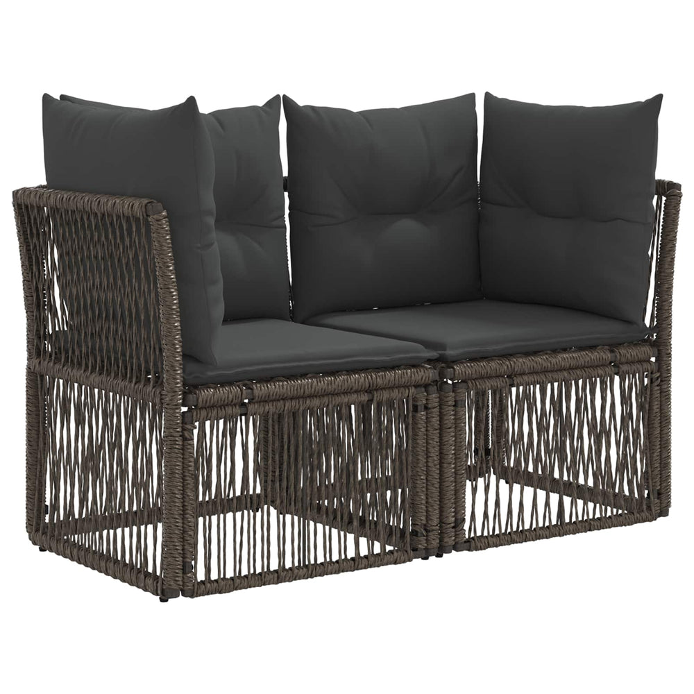 Sodo sofa 2-Vietų skaičius Pilka poliratanas