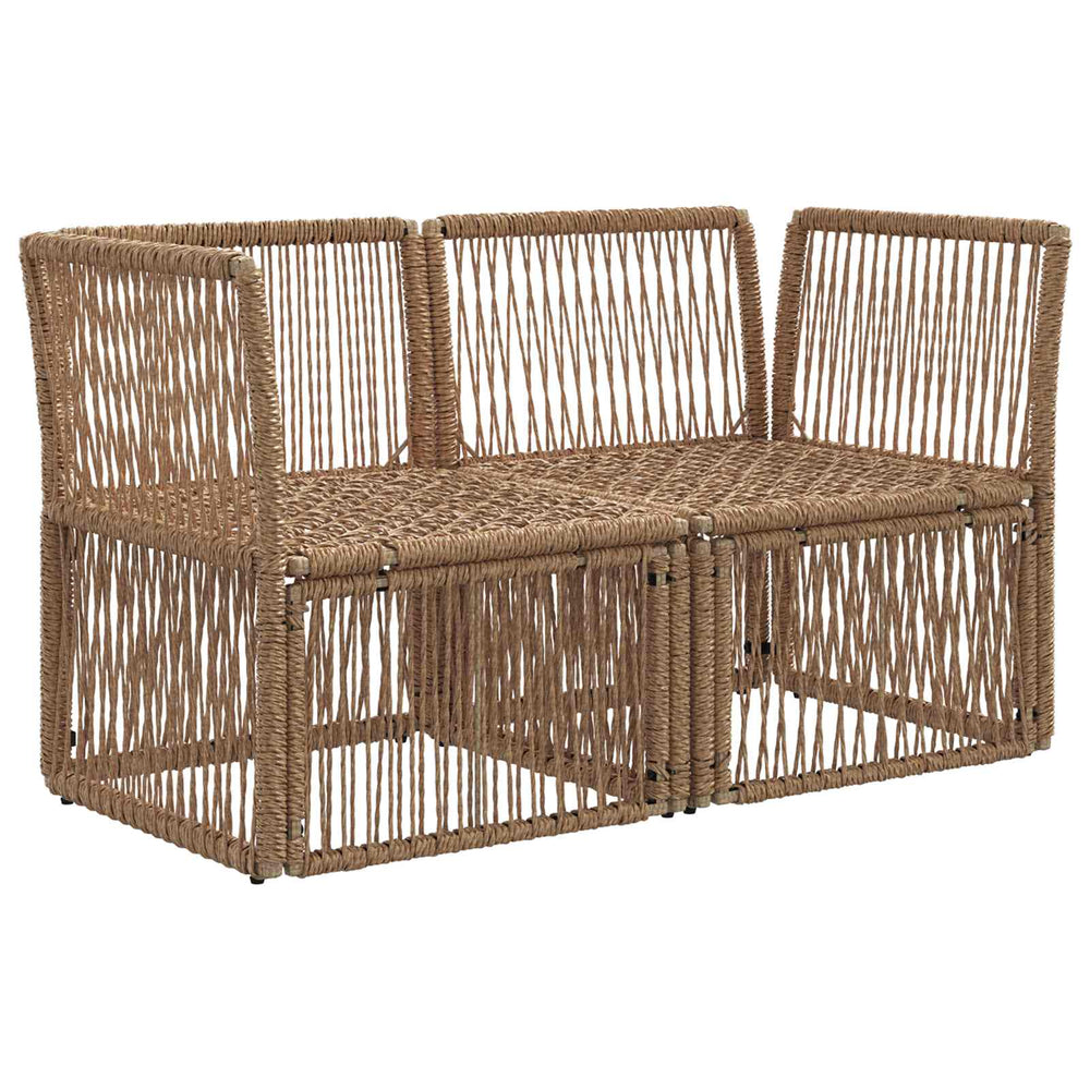 Sodo sofa 2-Vietų skaičius Smėlio poliratanas