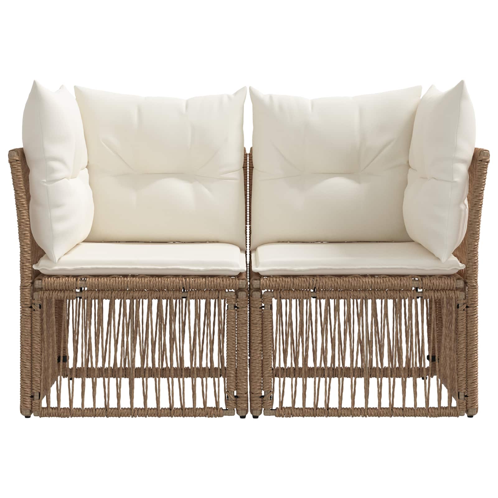 Sodo sofa 2-Vietų skaičius Smėlio poliratanas