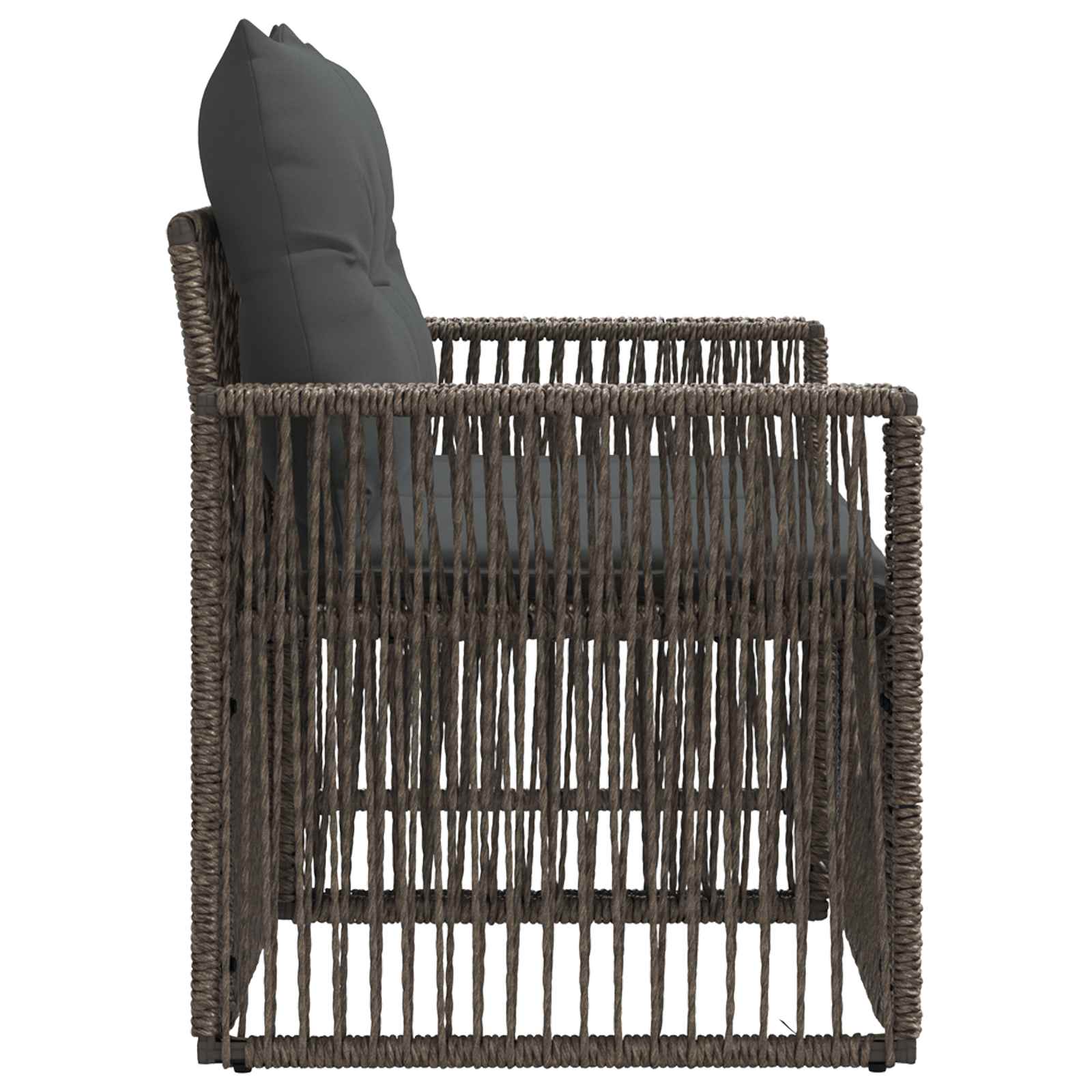 Sodo sofa 2-Vietų skaičius Pilka poliratanas