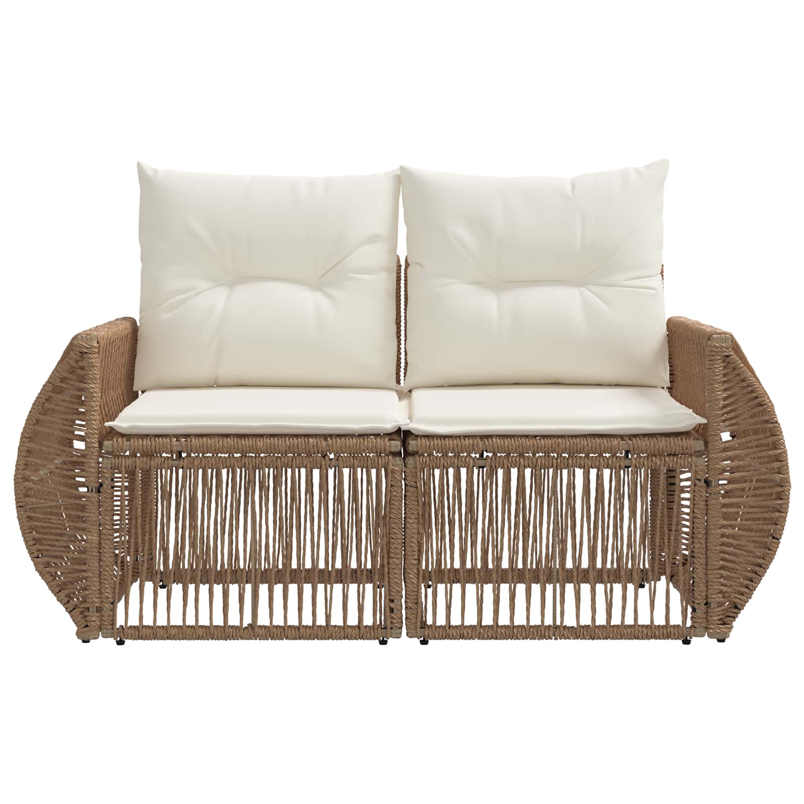 Sodo sofa 2-Vietų skaičius Smėlio poliratanas