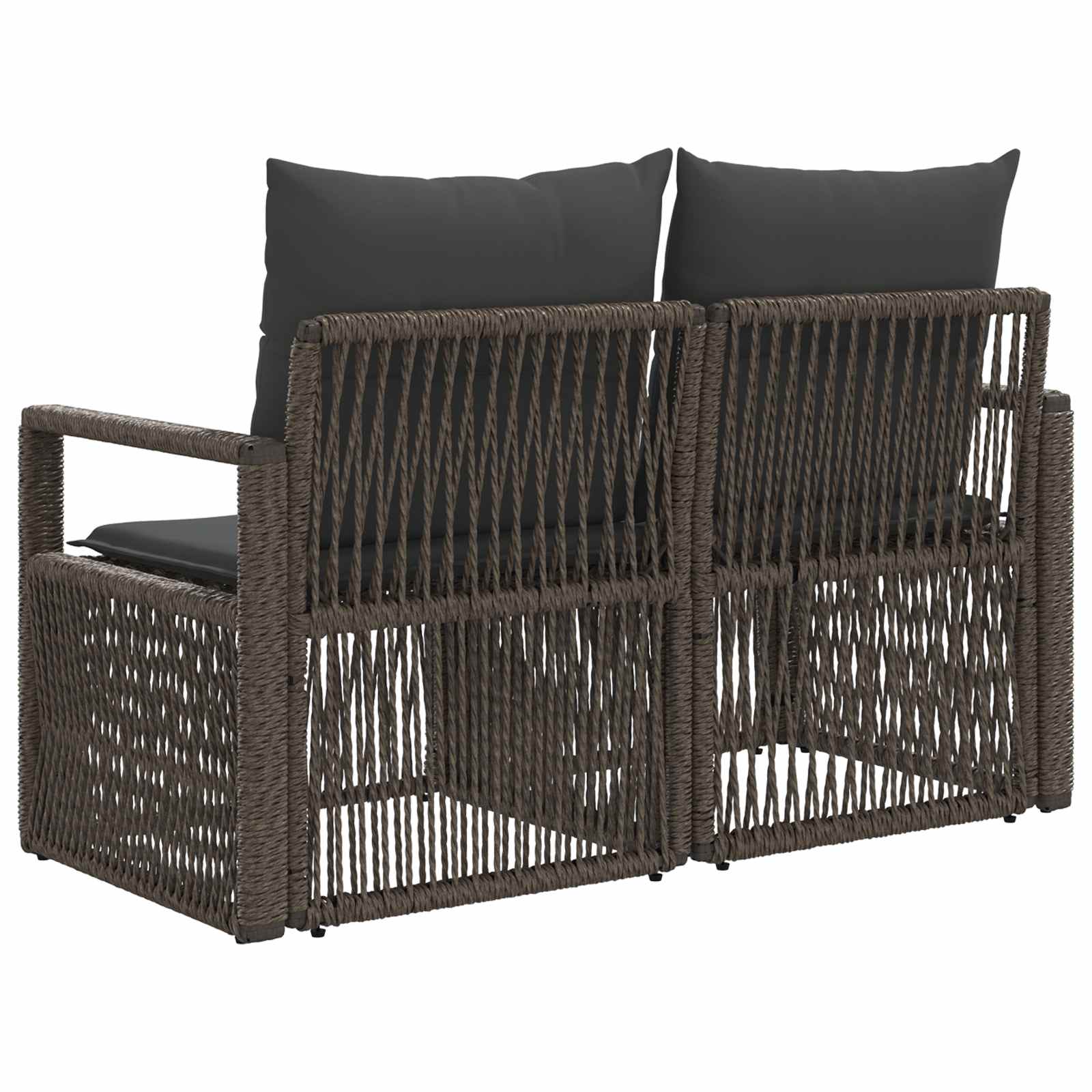 Sodo sofa 2-Vietų skaičius Pilka poliratanas