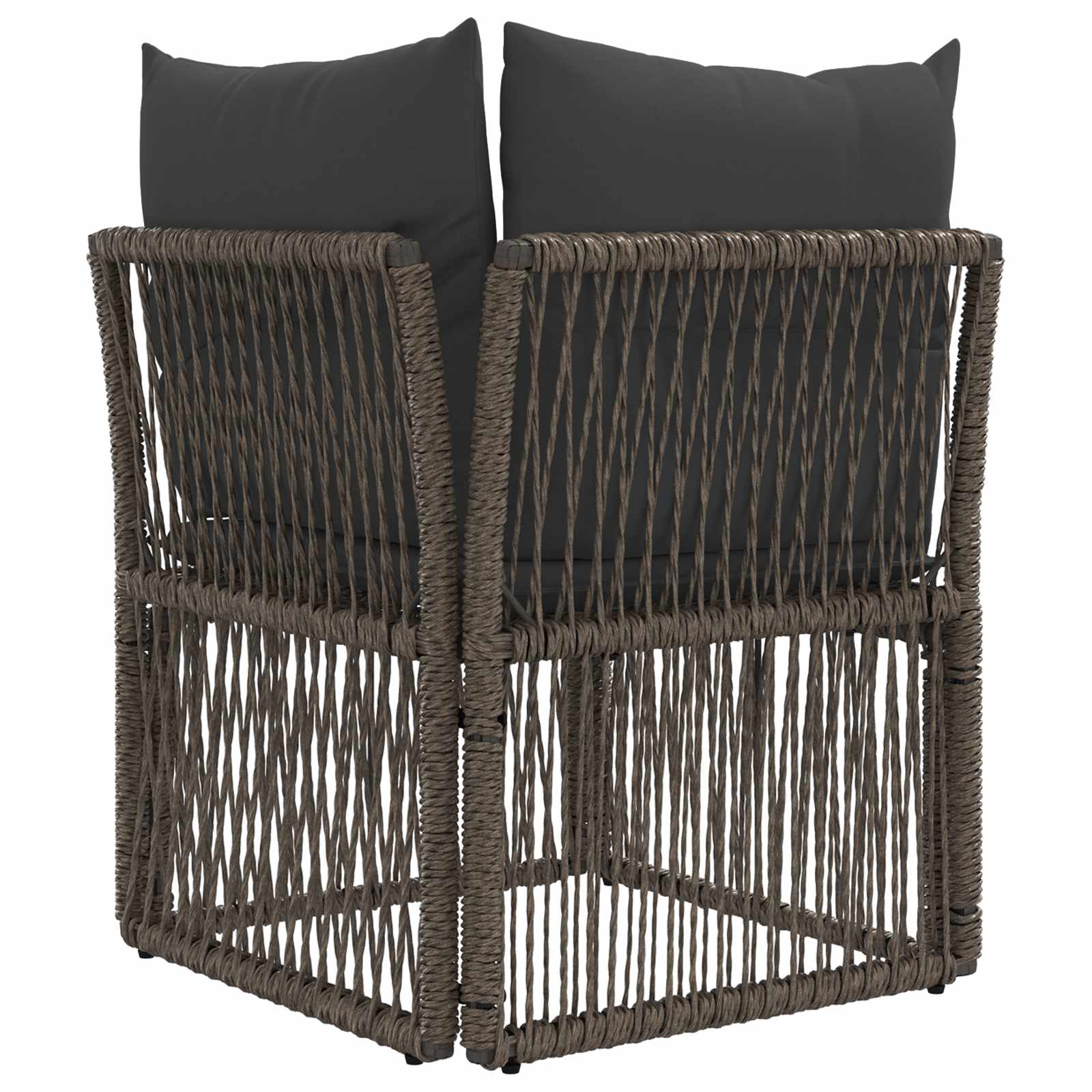 Kampinė sofa Pilka poliratanas