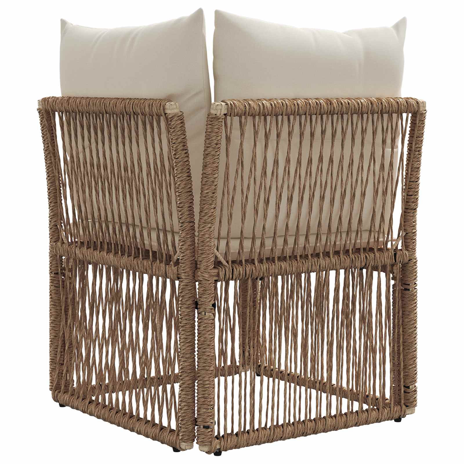 Kampinė sofa Smėlio poliratanas
