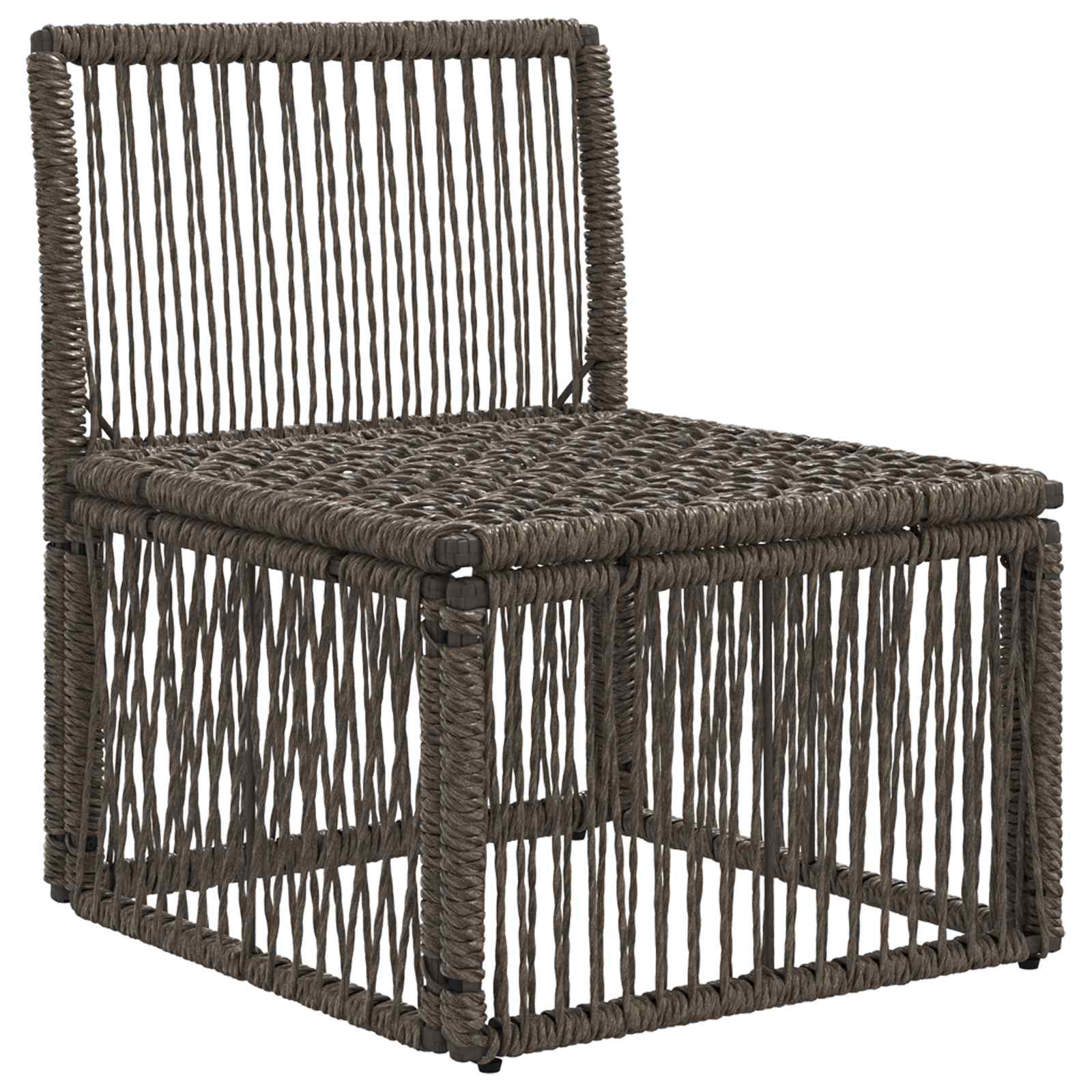 Be porankio sofa Pilka poliratanas