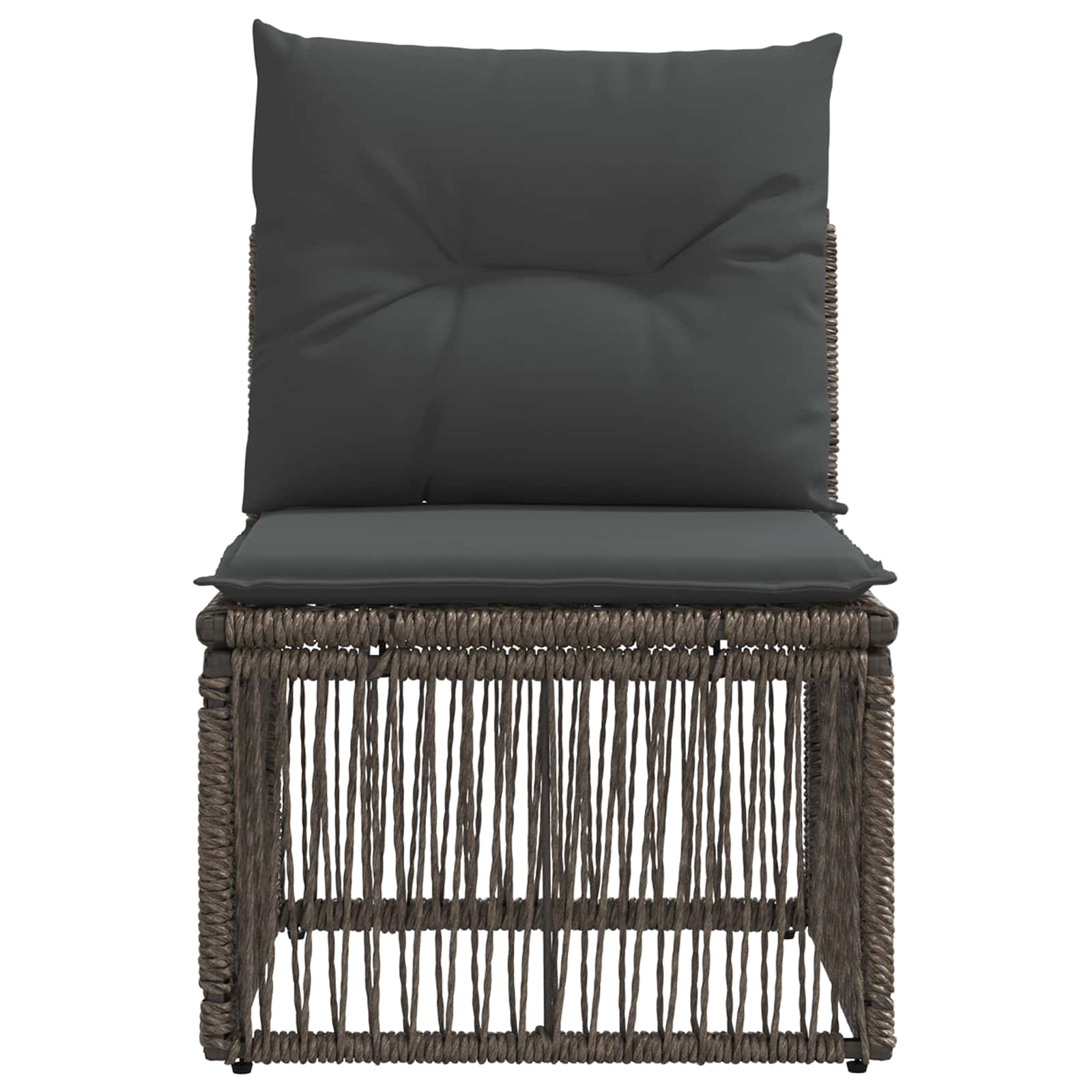 Be porankio sofa Pilka poliratanas