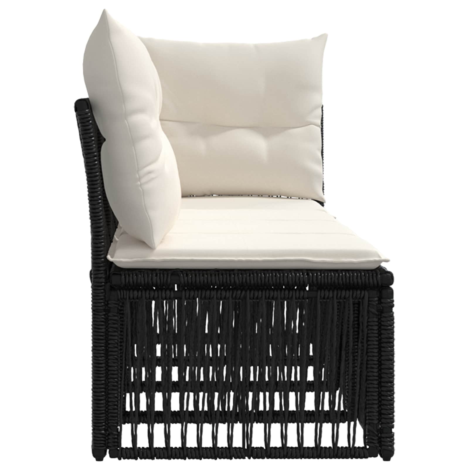 4 vietų sofa su kairiuoju porankiu 4 pcs 4-Vietų skaičius Juoda
