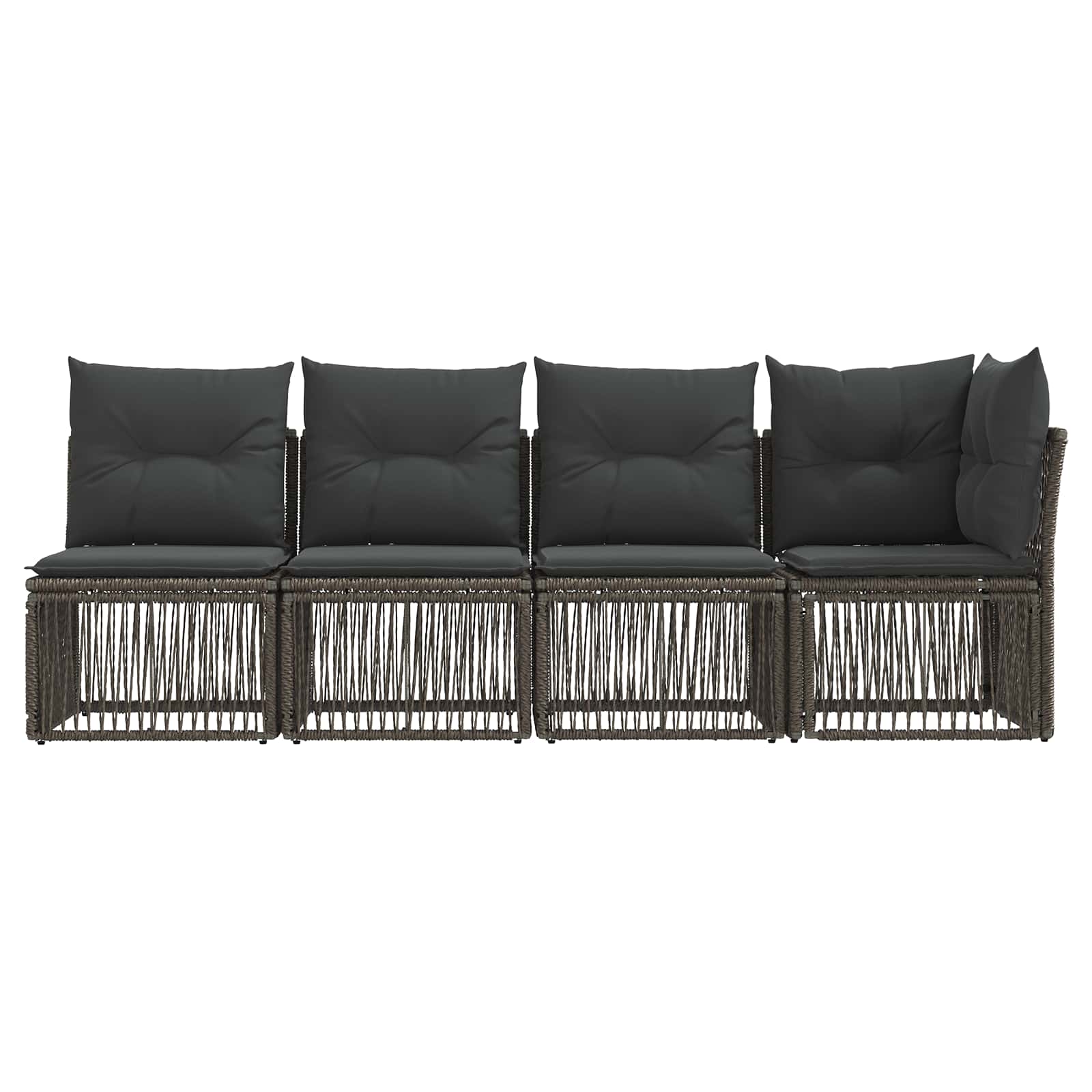 4 vietų sofa su kairiuoju porankiu 4 pcs 4-Vietų skaičius Pilka