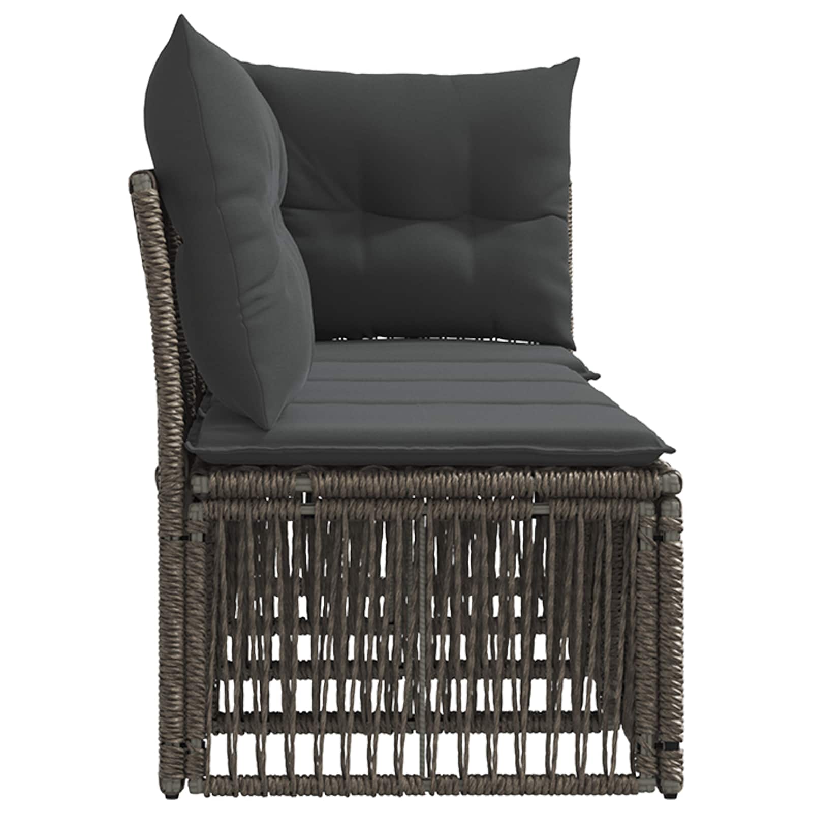 4 vietų sofa su kairiuoju porankiu 4 pcs 4-Vietų skaičius Pilka