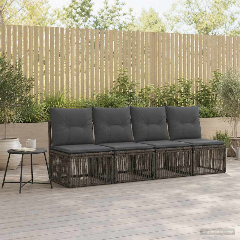 Sofa su keturiomis vietomis 4 pcs 4-Vietų skaičius Pilka