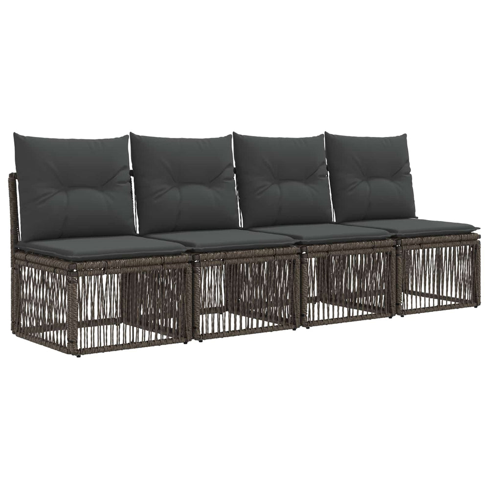 Sofa su keturiomis vietomis 4 pcs 4-Vietų skaičius Pilka
