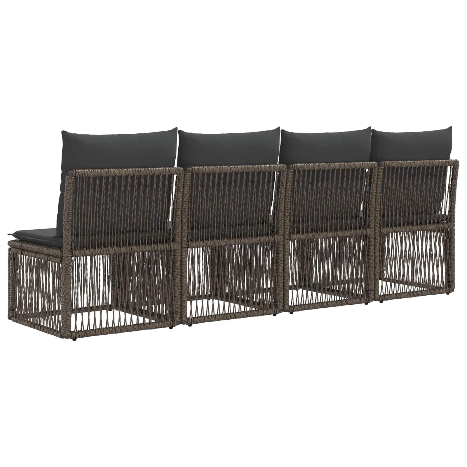 Sofa su keturiomis vietomis 4 pcs 4-Vietų skaičius Pilka