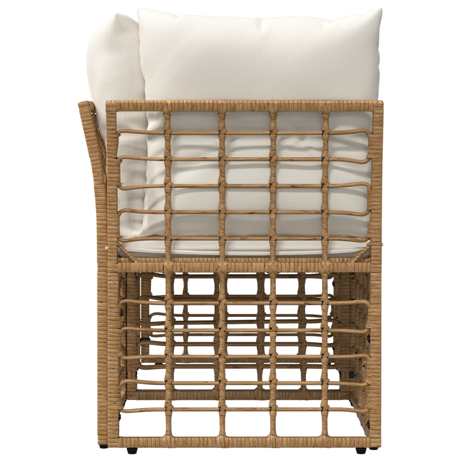 Lauko meilės sėdynė 2 pcs Natūralus ir grietinėlės baltas