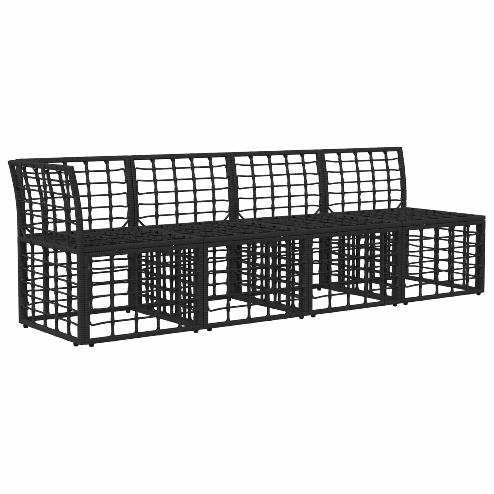 4 sėdimų vietų sodo sofa su kaire ranka 4 pcs 4-Vietų skaičius
