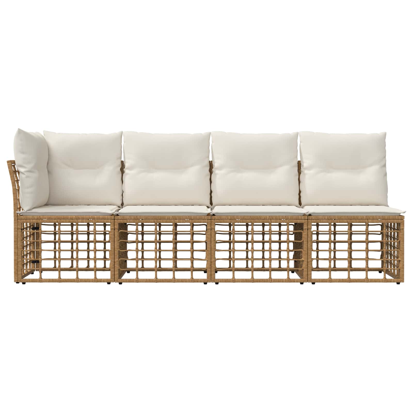 4 sėdimų vietų sodo sofa su kaire ranka 4 pcs 4-Vietų skaičius