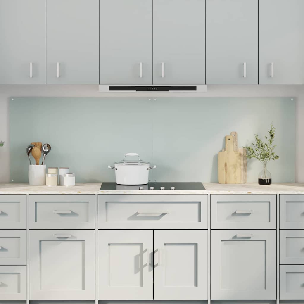 Kitchen back panel 2 pcs White 100 x 60 cm