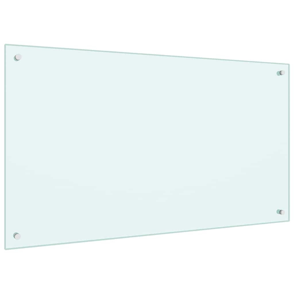 Kitchen back panel 2 pcs White 100 x 60 cm