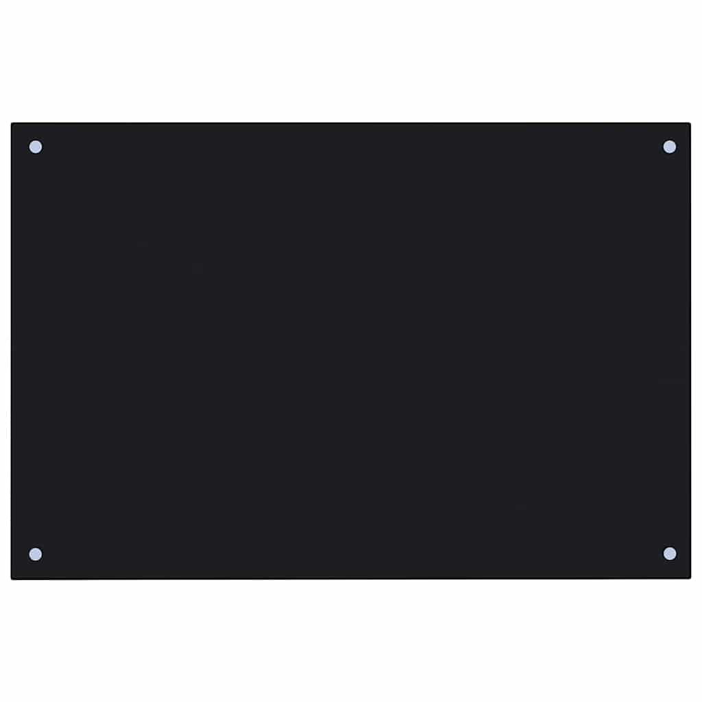 Kitchen back panel 2 pcs Black 90 x 50 cm