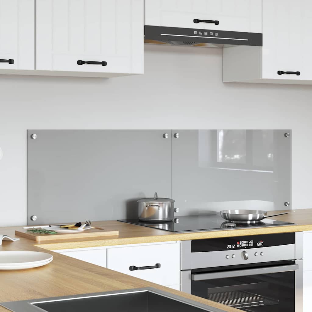 Virtuvės užpakalinė plokštė 2 pcs Šviesiai pilka 70 x 40 cm
