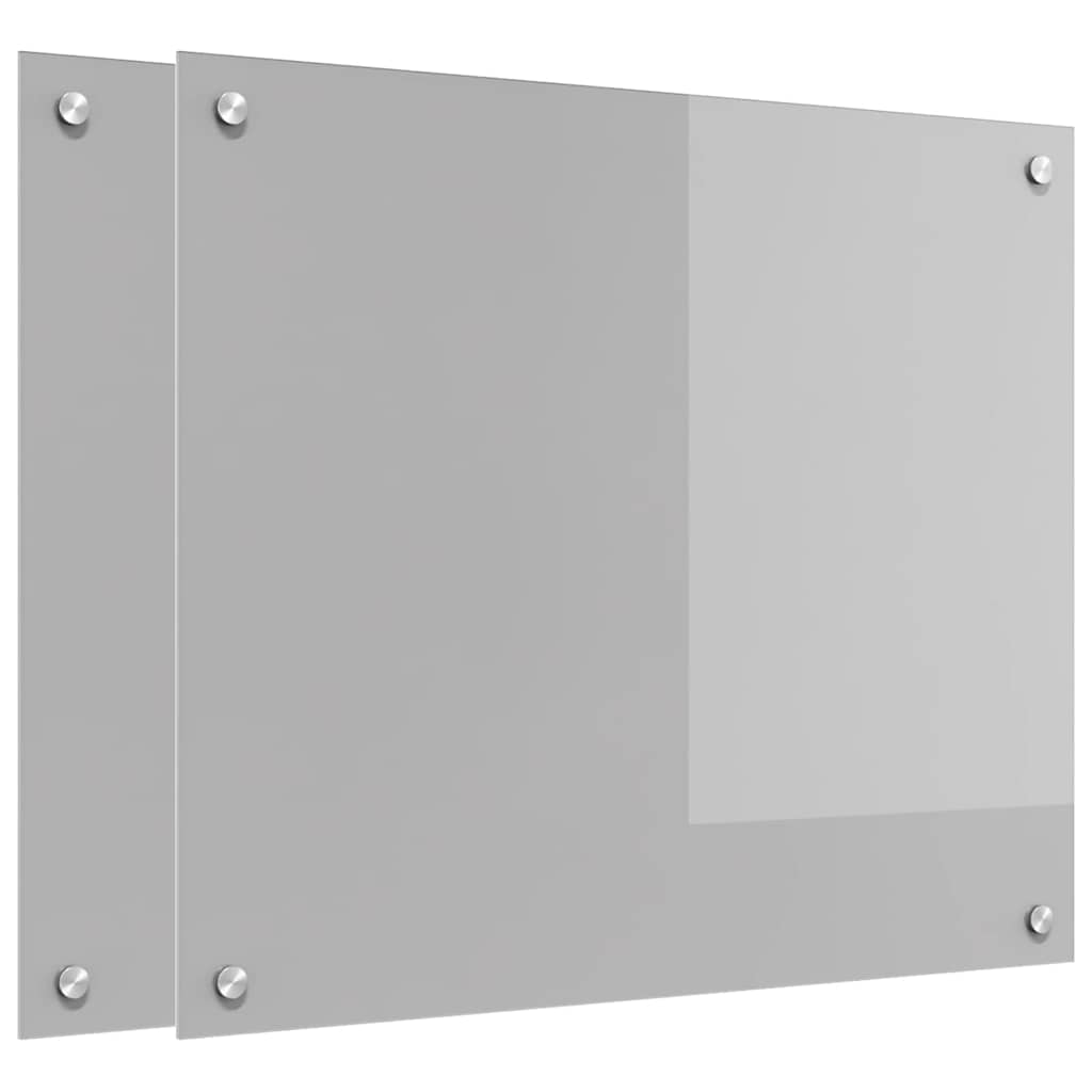 Virtuvės atbraila 2 pcs Šviesiai pilka 70 x 60 cm