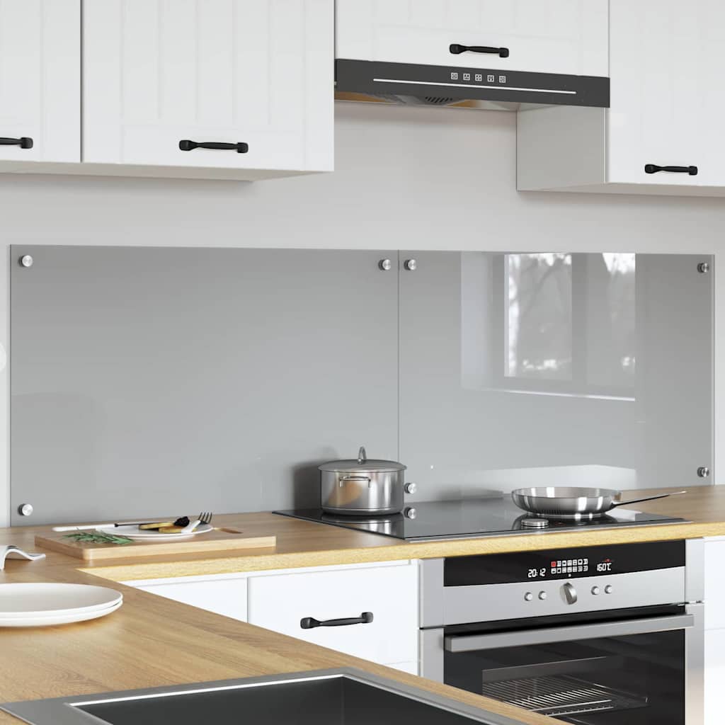 Virtuvės atbraila 2 pcs Šviesiai pilka 80 x 50 cm