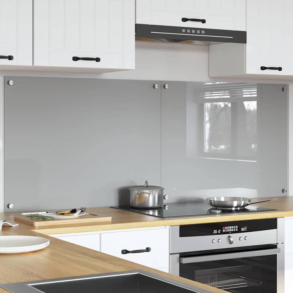Virtuvės atbraila 2 pcs Šviesiai pilka 80 x 60 cm