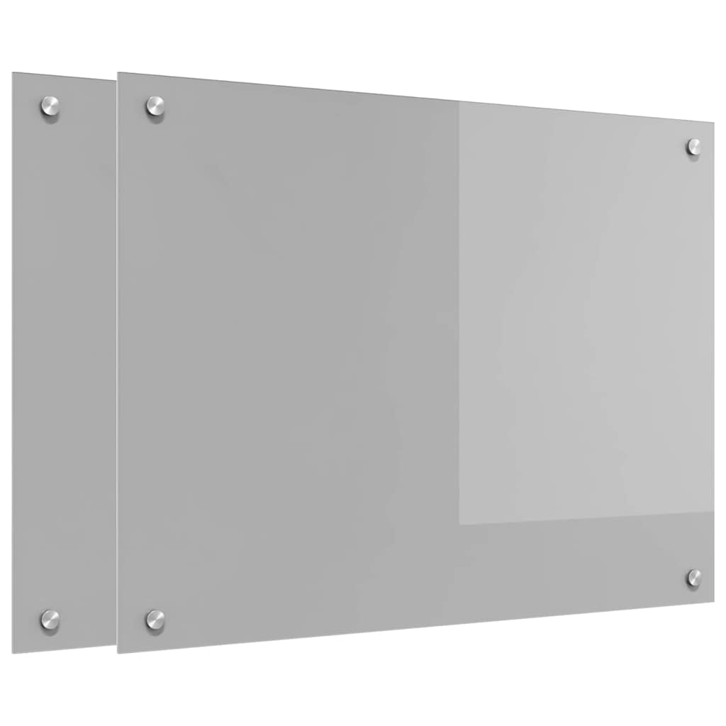 Virtuvės atbraila 2 pcs Šviesiai pilka 80 x 60 cm